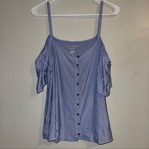 American Eagle cold shoulder top